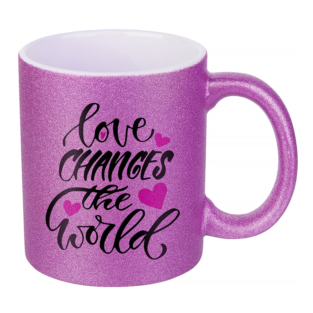 MissKraft - Sublimation - Mug - Magenta Pailleté - 330 ml