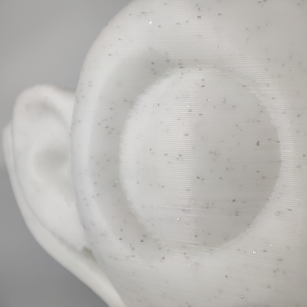 AzureFilm - PLA - Blanc Pailleté (Glitter White) - 1.75 mm 1 kg