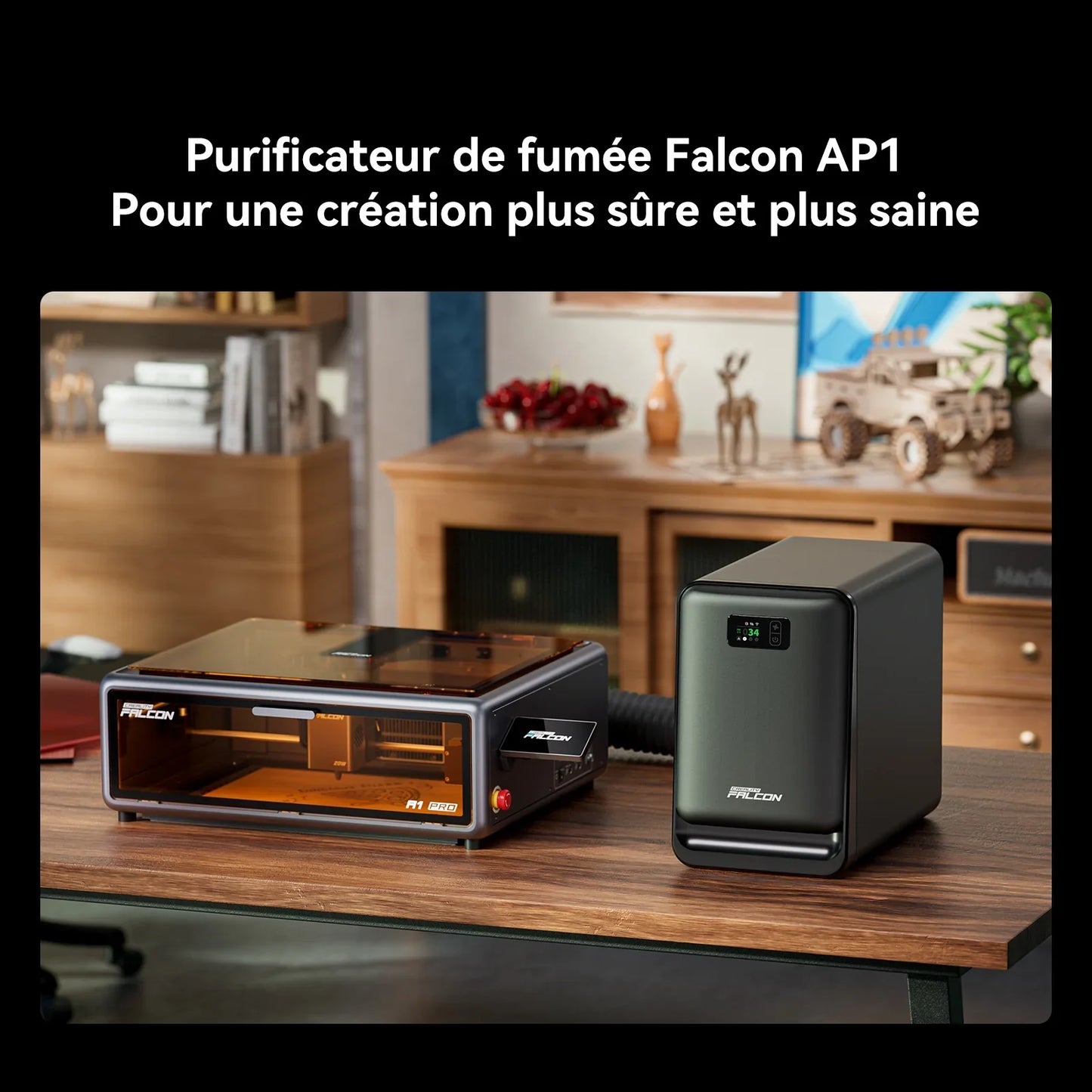 Creality - Falcon A1 Pro - Graveur et Découpeur Laser - 20W - 2W IR (en option)