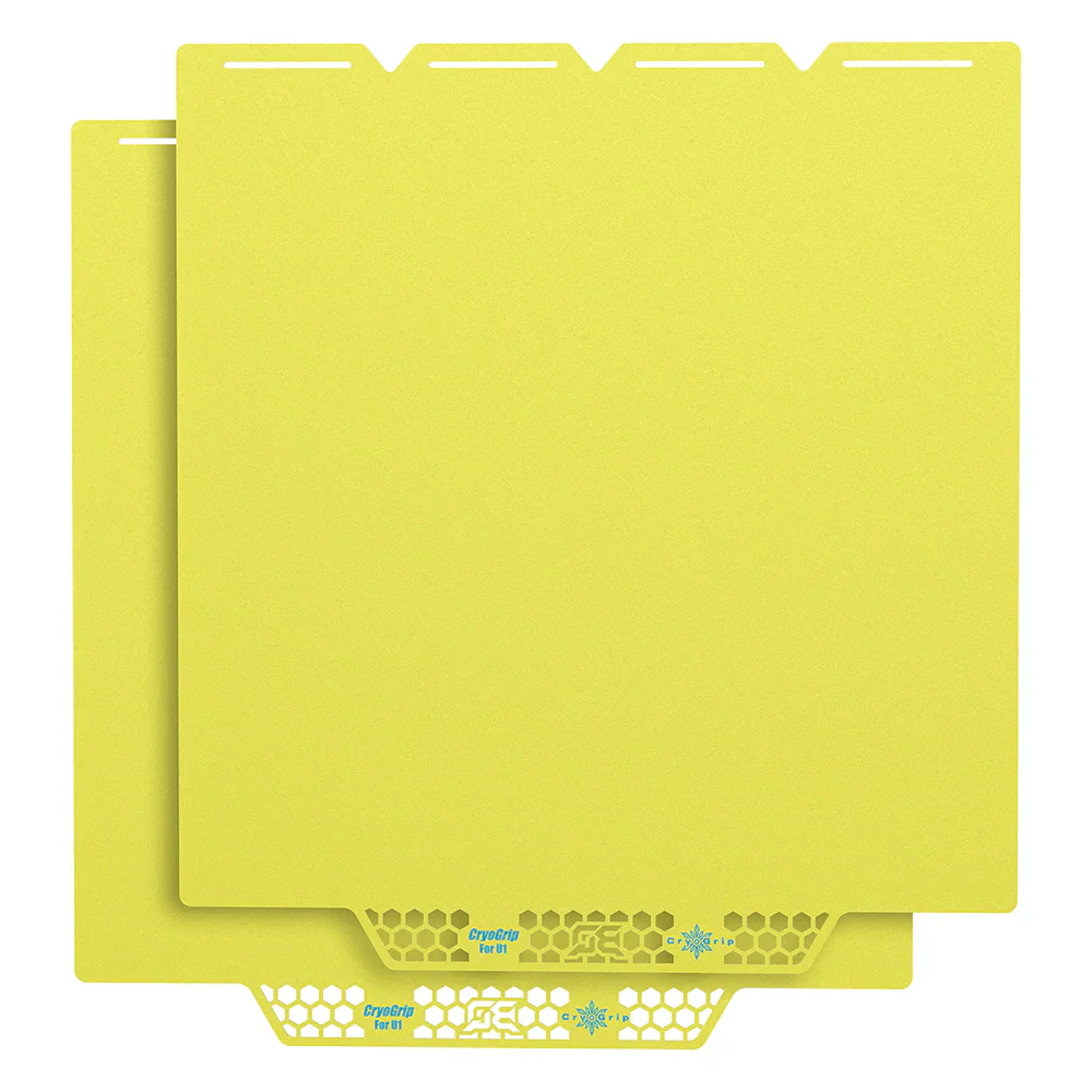BIQU - Plateau CryoGrip Pro - Snapmaker U1 - Jaune glacé fin - (Glacier Fine Textures)