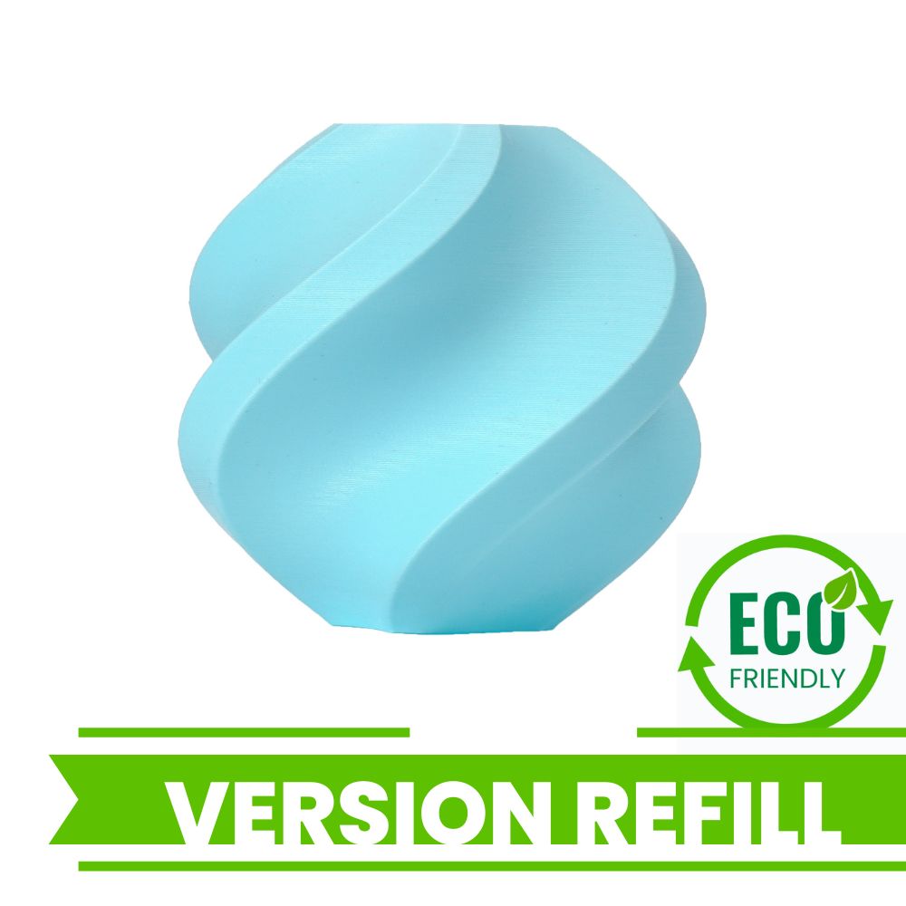 Bambu Lab - PLA Matte - Bleu Glacé (Ice Blue) - 1,75 mm - 1 kg Refill