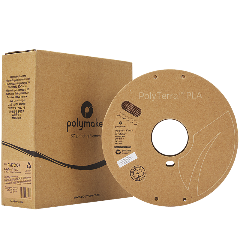 Polymaker - PolyTerra PLA - Brun Terre (Earth Brown) - 1.75 mm - 1 kg