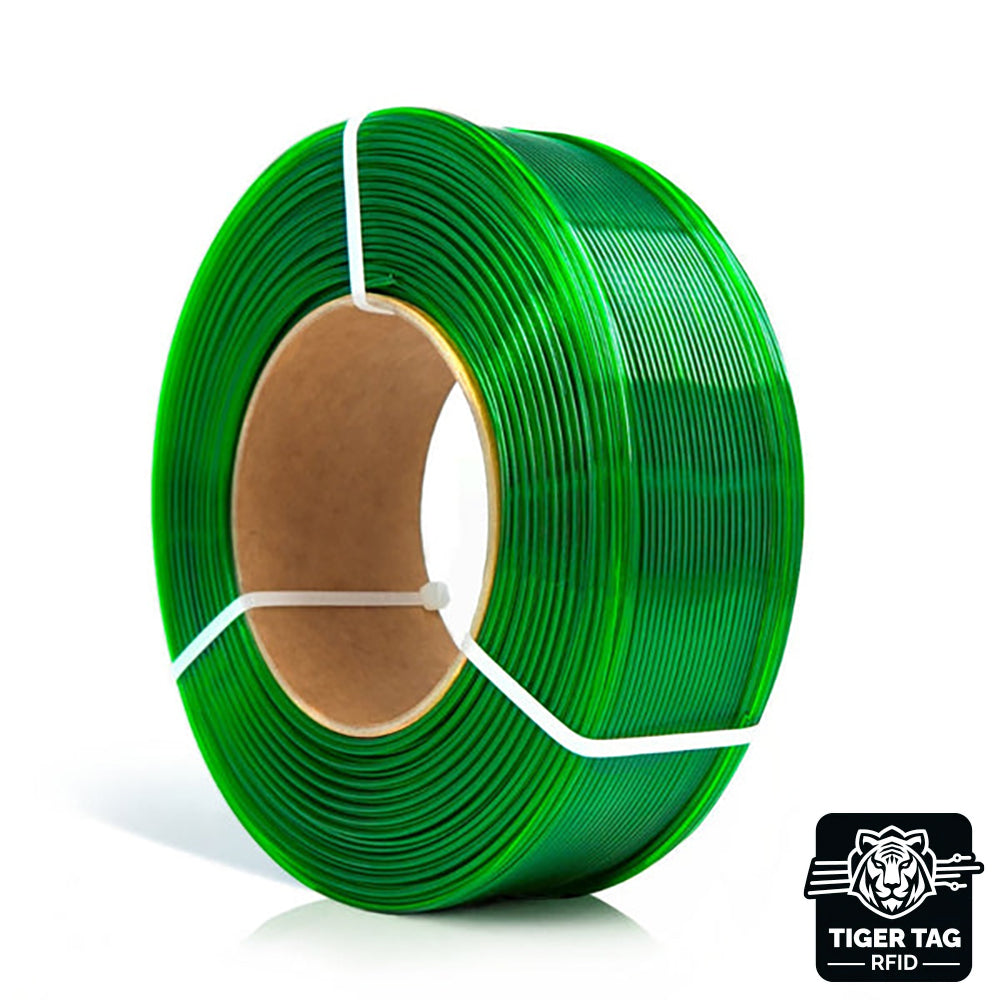 Rosa3D - PETG Standard HS - Vert Clair Transparent (light Green) - 1,75 mm - 1 kg Refill avec RFID TigerTag
