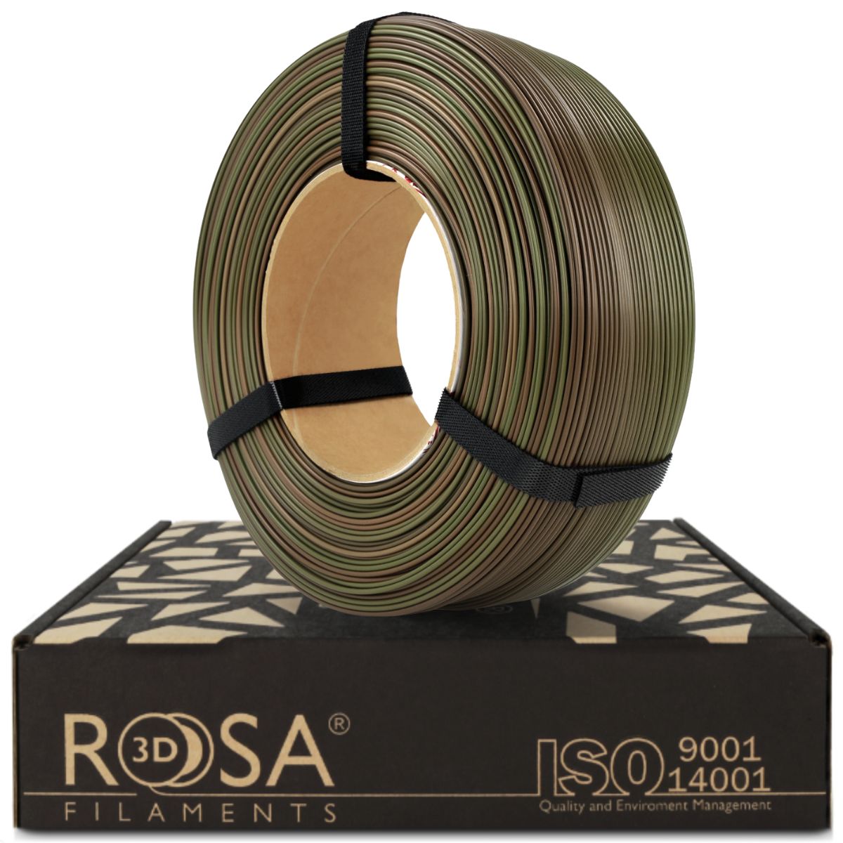 Rosa3D - PLA Rainbow - Arc-en-ciel Camouflage (Multicolour Army Forest) - 1,75 mm - 1 kg Refill