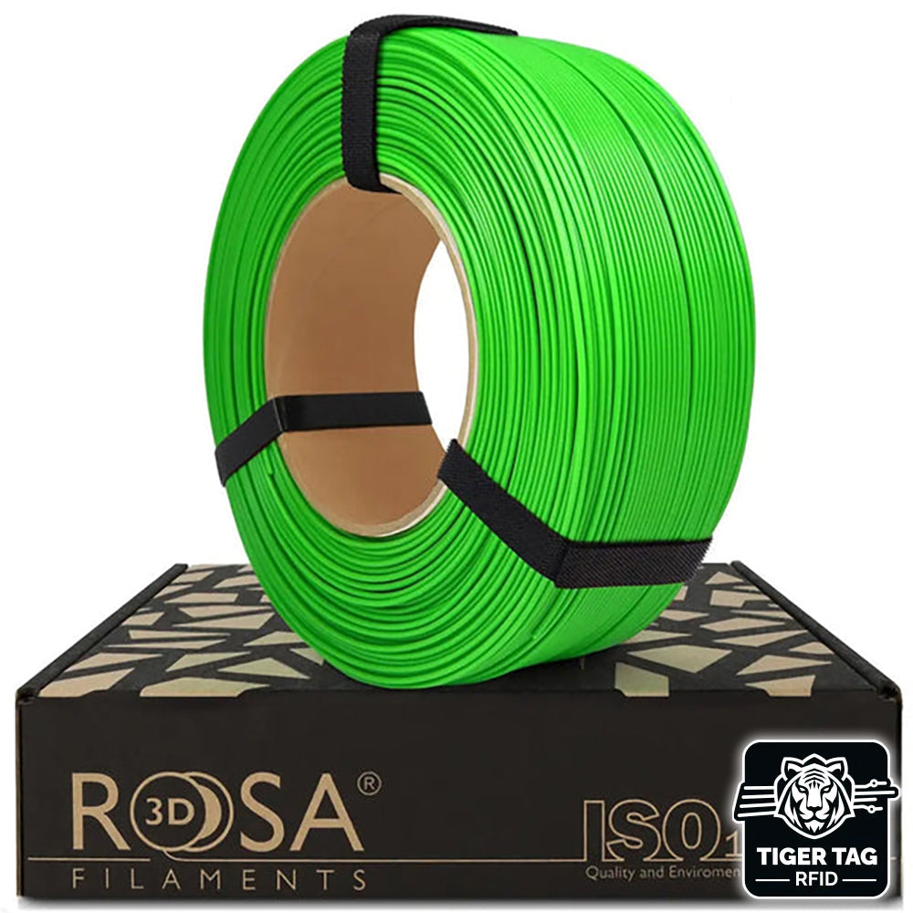 Rosa3D - PLA Starter - Vert (Green) - 1,75 mm - 1 kg Refill avec RFID TigerTag