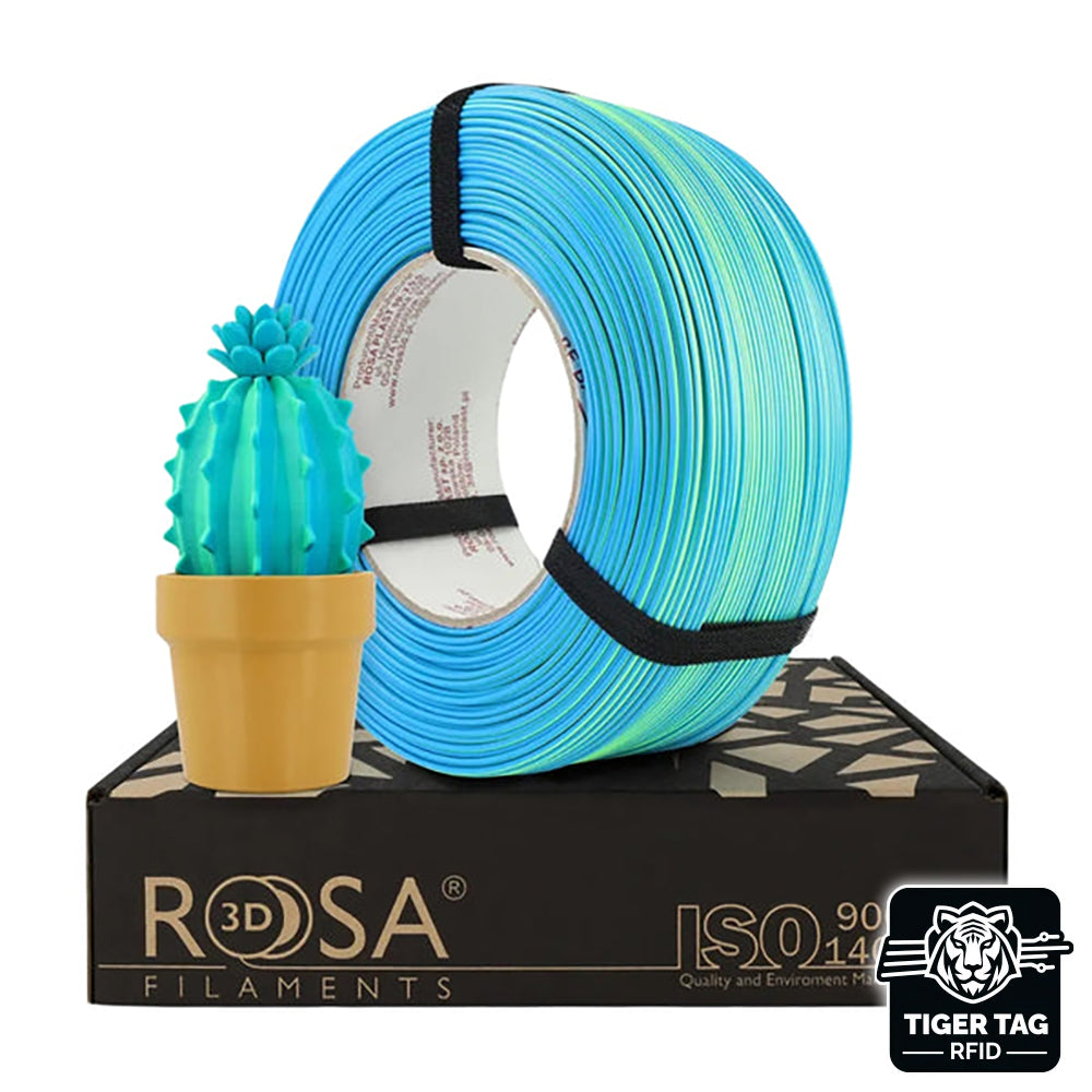Rosa3D - PLA Magic Neon - Lagon Bleu (Blue Lagoon) - 1,75 mm - 1 kg Refill avec RFID TigerTag