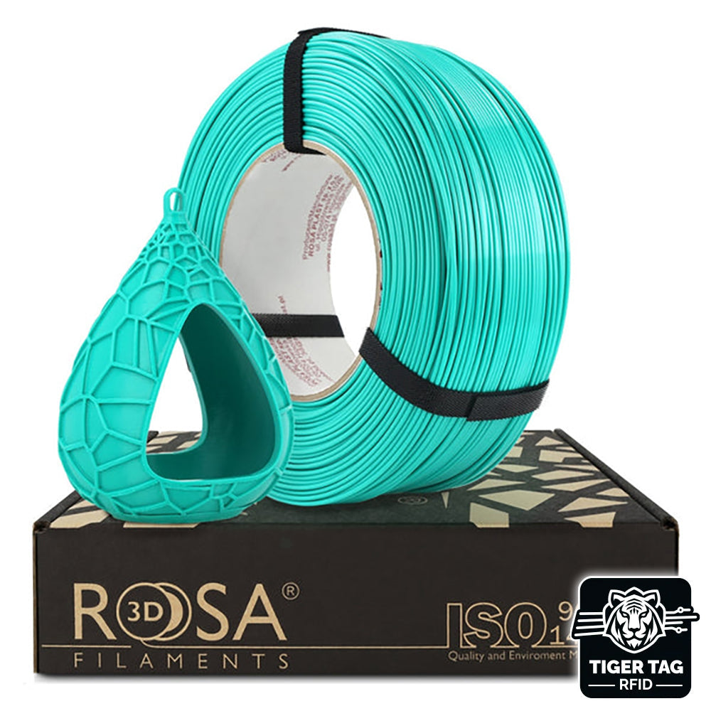 Rosa3D - PETG Standard HS - Menthe (Mint) - 1,75 mm - 1 kg Refill avec RFID Tiger Tag