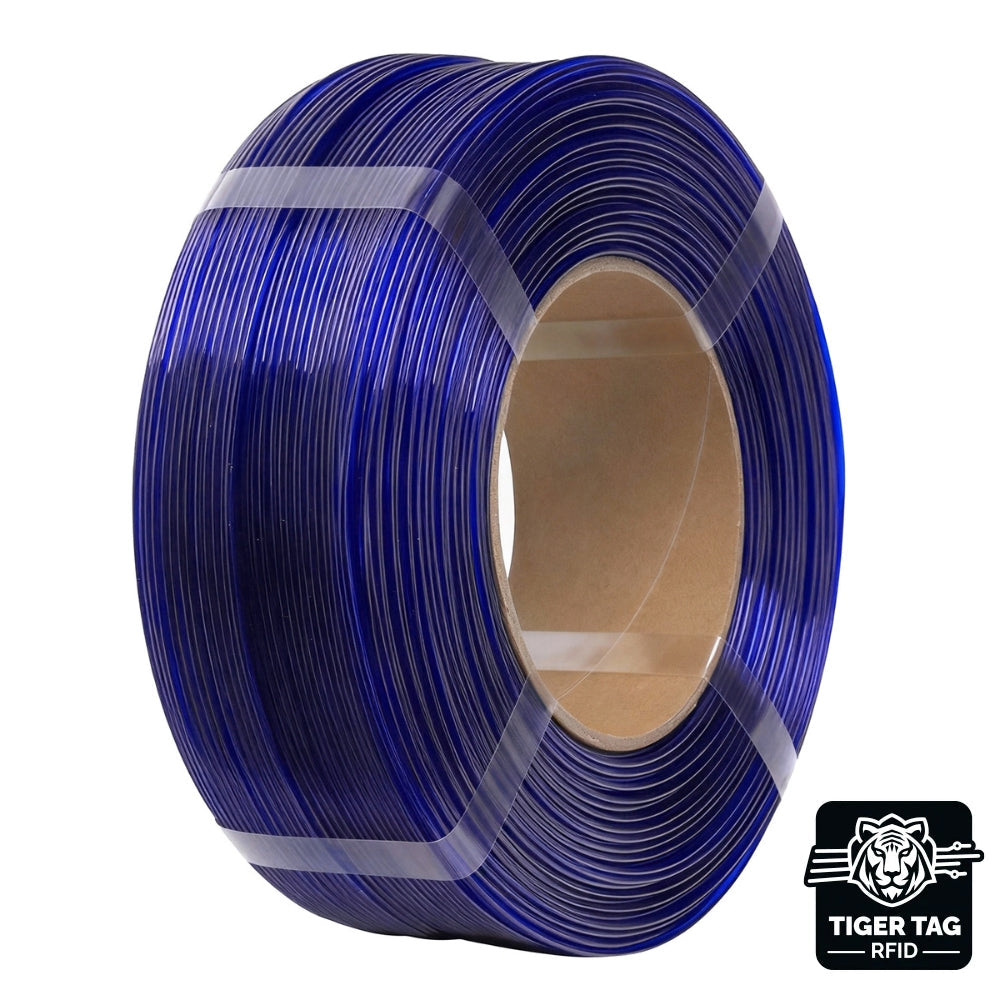 eSun - PETG Basic - Bleu Translucide (Translucent Blue) - 1,75 mm - 1 kg Refill avec RFID TigerTag