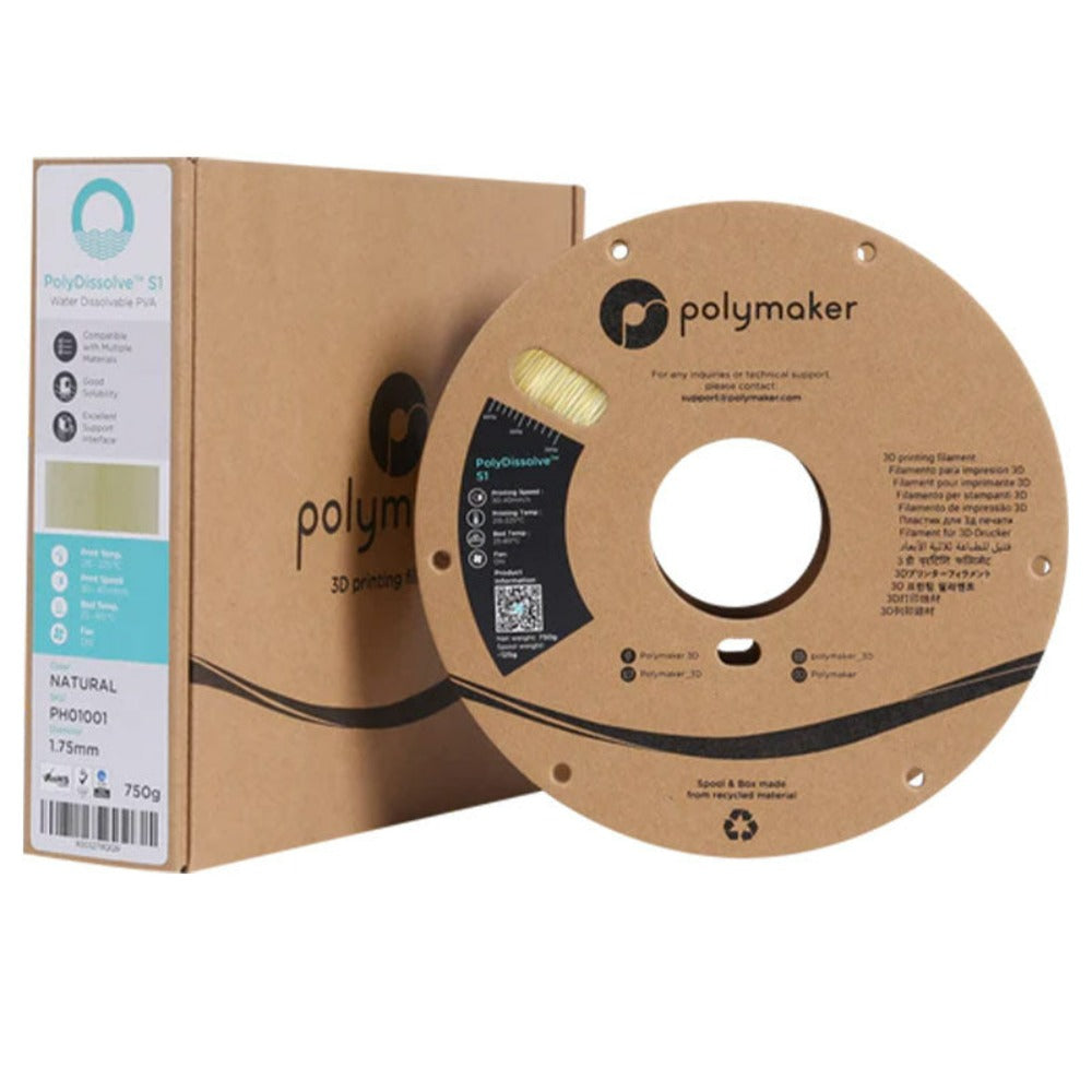 Polymaker - PolyDissolve S1 (PVA) - Naturel (natural) - 1,75 mm - 750 g