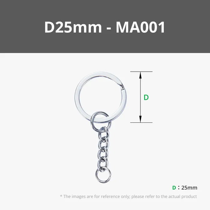 Bambu Lab - Porte-clés à anneau (Split ring keychain) 10pcs