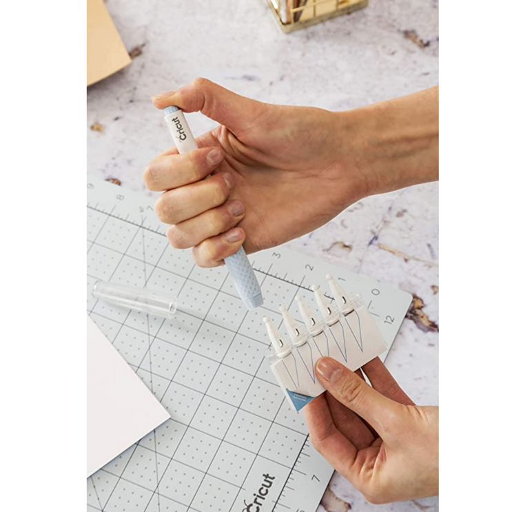 Cricut - TrueControl Kit - Cutter de précision + 5 lames - Bleu