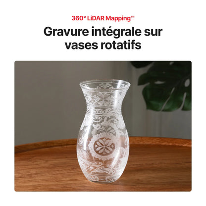 xTool - RA3 Lite - Gravure rotative intelligente pour bagues, gobelets et ornements