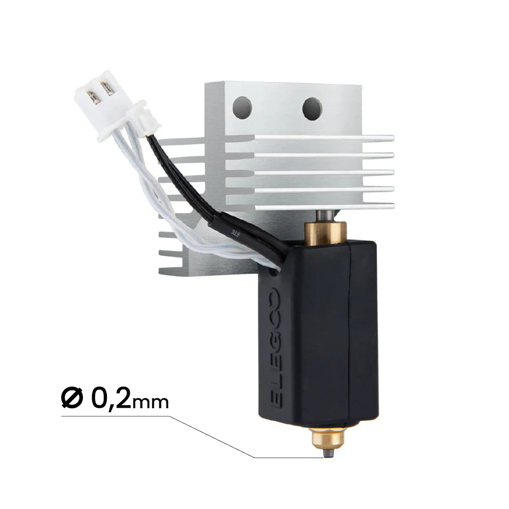 Elegoo - Centauri Carbon - Kit de Hotend Extrudeur Assemblé (Assembled Extruder Hotend Kit) - 0,2 mm