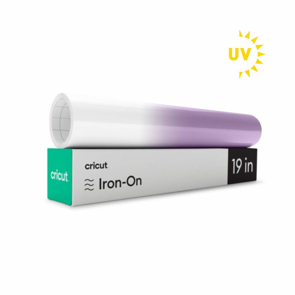 Cricut - Flex Thermocollant UV - Blanc/Violet - 30 x 48 cm
