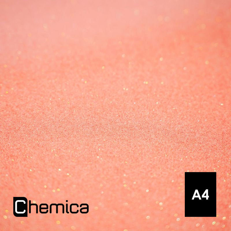 Chemica - Bling Bling Star - Rose Chair Pailleté (Skin Glossy) - Feuille 30 x 20 cm