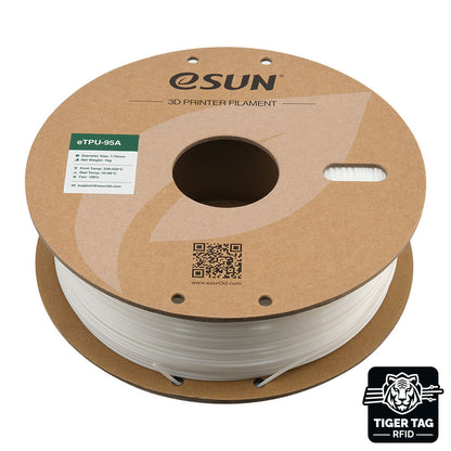 eSun - TPU-95A - Blanc (White) - 1,75 mm - 1 kg avec RFID TigerTag