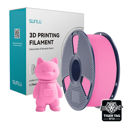 Sunlu - PLA Matte - Rose (Pink) - 1,75 mm - 1 kg avec RFID TigerTag