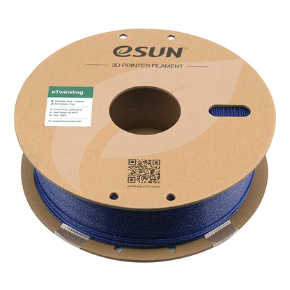 Bobine eSun de PLA eTwinkling Blue - 1 kg - Bobine couchée 