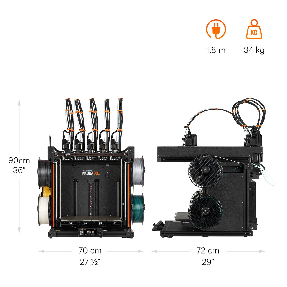 Prusa - Prusa XL+ - 5 Têtes + Assemblée - Voyez les choses en grand