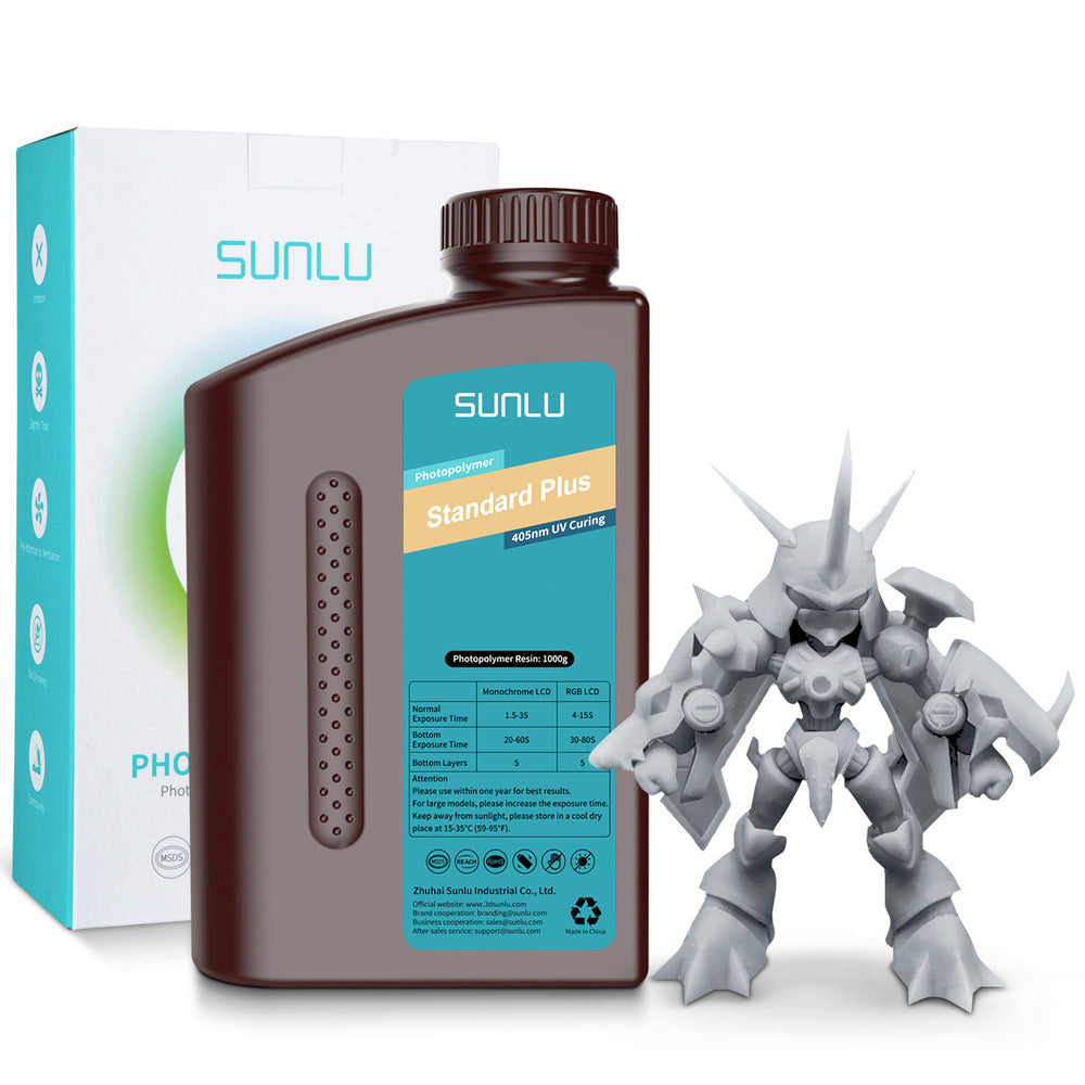 Sunlu - Résine Standard Plus Solid Grey2
