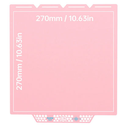 BIQU - Plateau CryoGrip Pro - Snapmaker U1 - Rose glacé fin - (Glacier Fine Textures)
