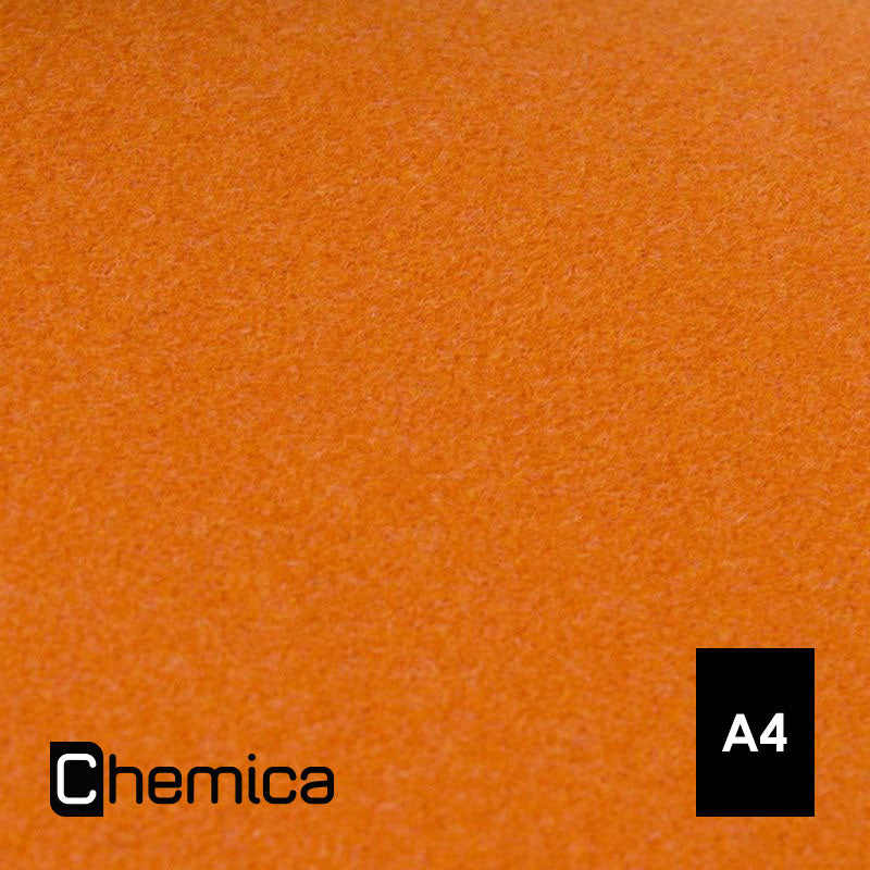 Chemica - Upperflock - Orange - Feuille 30 cm x 20 cm