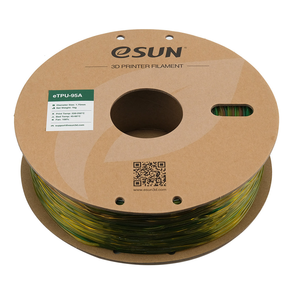 Bobine eSun de eTPU-95A Rainbow - 1 kg - Bobine couchée