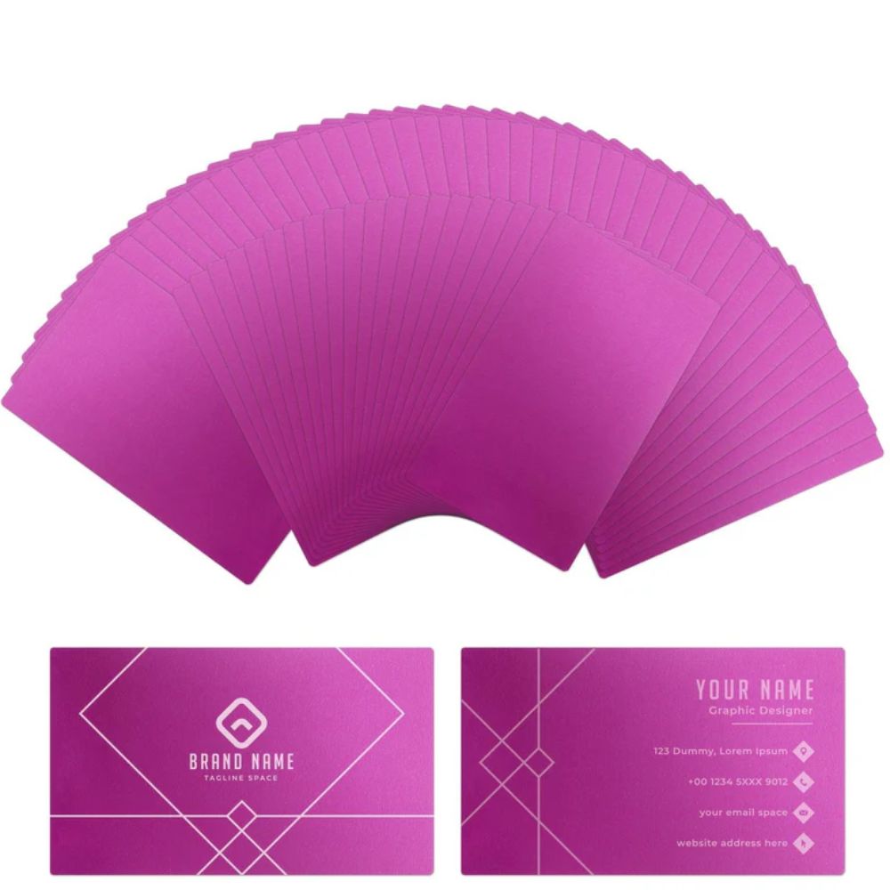 xTool - 60 Cartes de visite en métal - Violet 