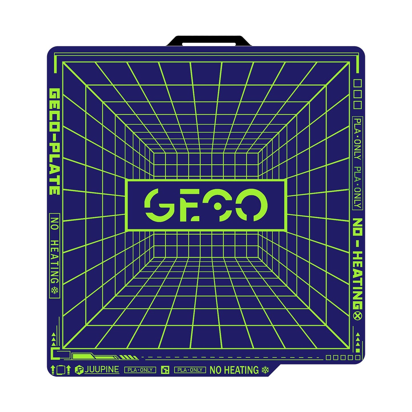 PFE - Plaque froide GECO pour imprimante Bambu Lab A1/P1S/P1P/X1C/X1E – lit de construction PLA – double face  – 257×257 mm