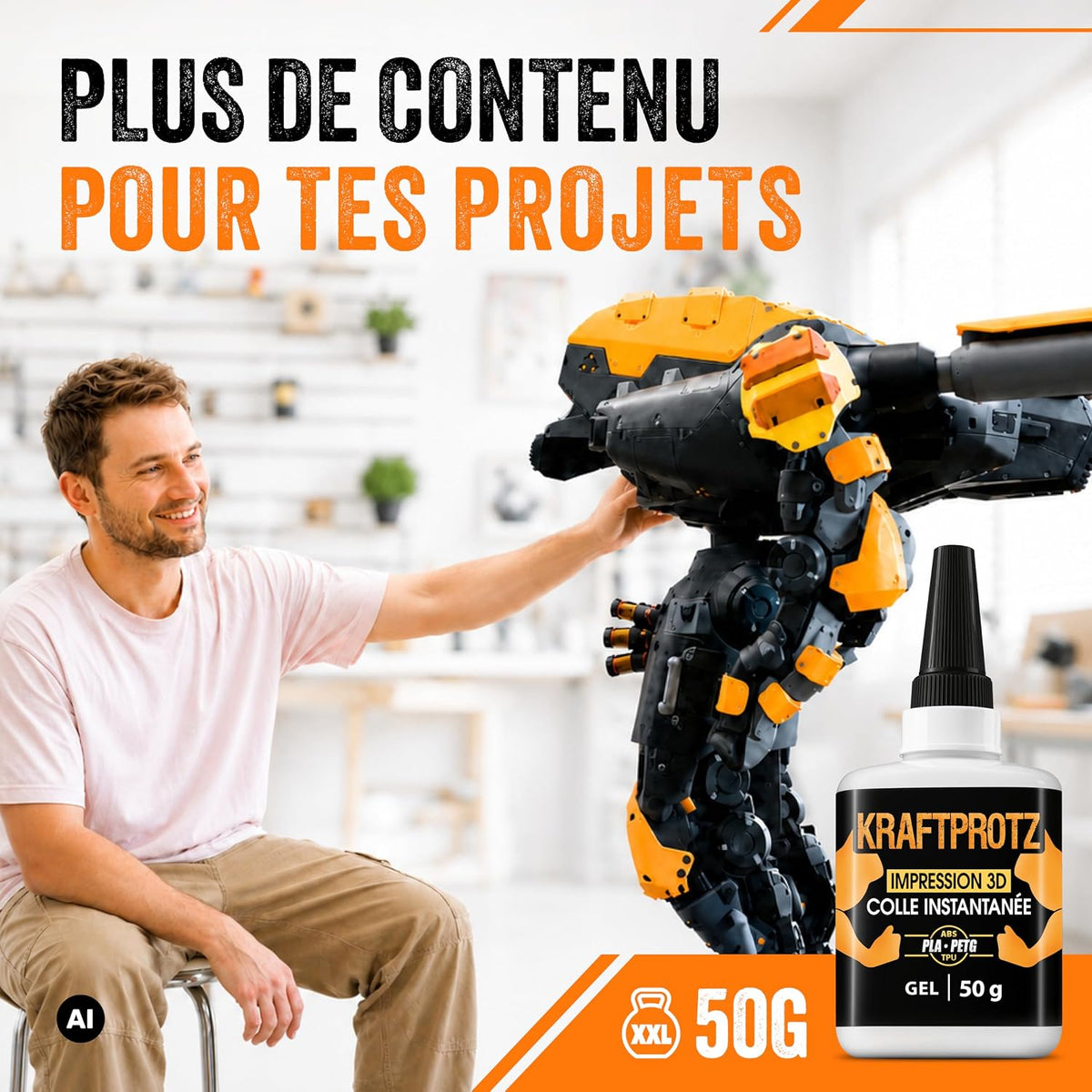 Kraftprotz - Superglue - Liquide - 50g
