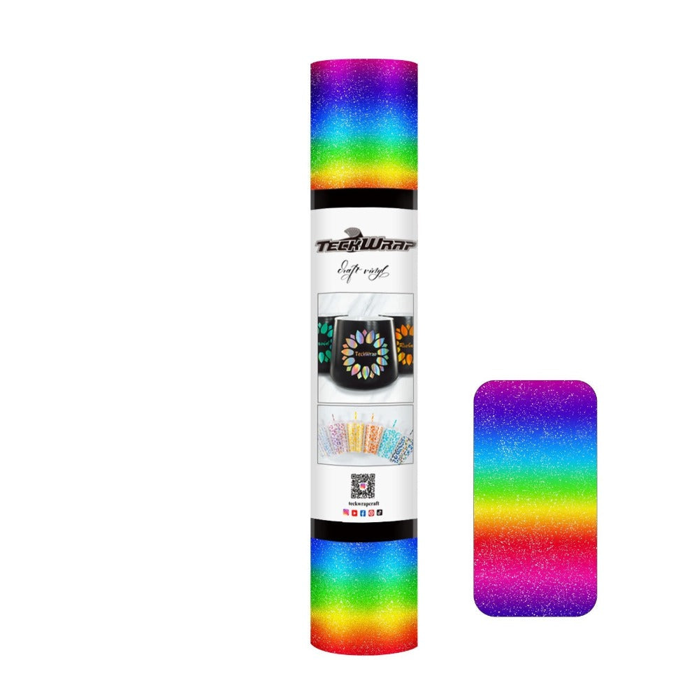 TeckWrapCraft - Galaxy - Vinyle Adhésif - Arc-en-ciel - 1,5 m