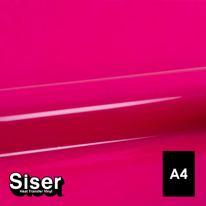 Siser - Basic Flex - Feuille A4 Thermocollant - (A0025) Framboise Fluo - 20 x 30 cm