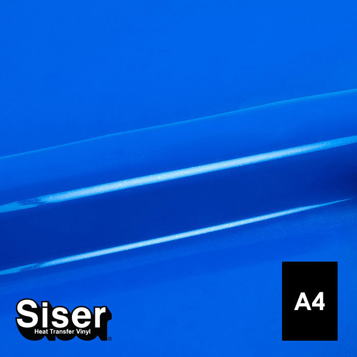 Siser - Basic Flex - Feuille A4 Thermocollant - (A0027) Bleu Fluo - 20 x 30 cm