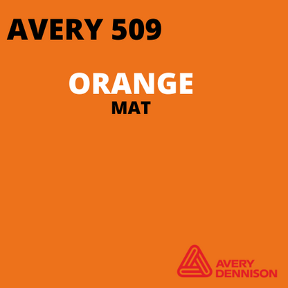 AVERY 500 - Vinyle Adhésif - Orange Mat - 24 cm x 10 m