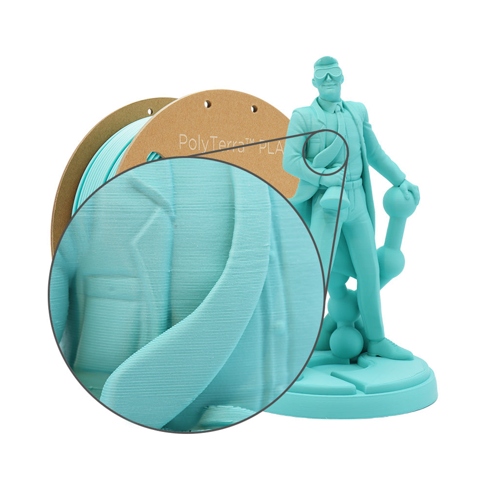 Polymaker - PolyTerra PLA - Bleu Arctique (Arctic Teal) - 1.75 mm - 1 kg