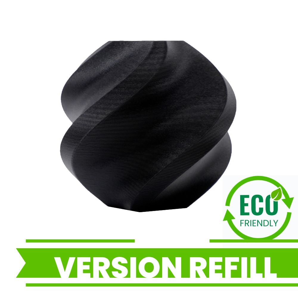Bambu Lab - PLA Matte - Noir Charbon (Charcoal) - 1,75 mm - 1 kg - Refill