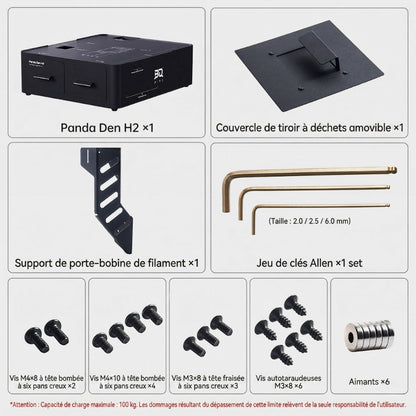 BIQU - Panda Den - Base de Stockage pour Bambu Lab Séries A/X/P/H2