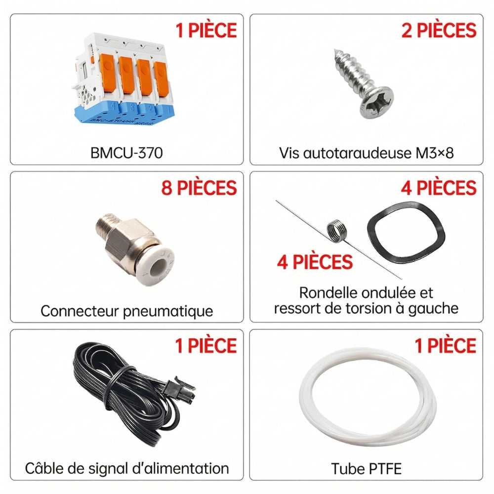 Biqu - BMCU-370 - Système d'Alimentation Multicolore Complet - Version Assemblée