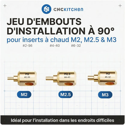 CNC Kitchen - Kit d'Installation à 90° pour Endroits Difficiles d'Accès (Installation Tip SET)