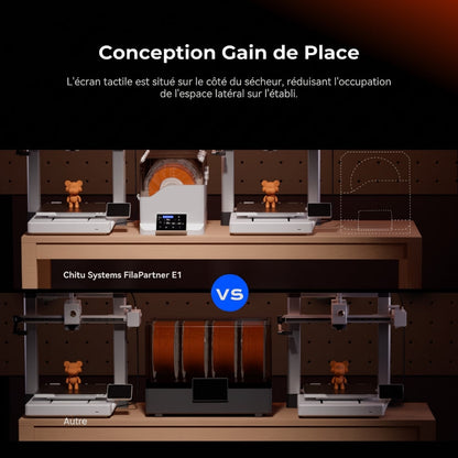 Chitu Systems - FilaPartner E1 - Sécheur de Filament à 2 Chambres Indépendantes / 4 Bobines