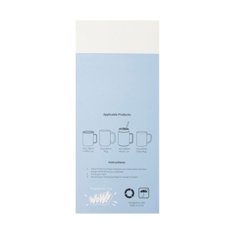 Craft Express - Sublimation - Papier de protection thermique - 11 x 25 cm packaging