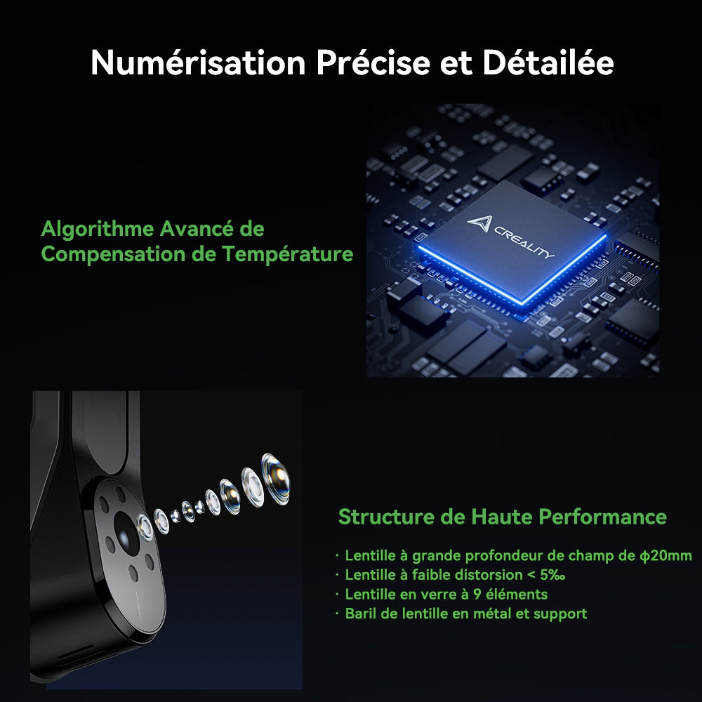Creality - CR-Scan Raptor - Un Scanner de Qualité Métrologique