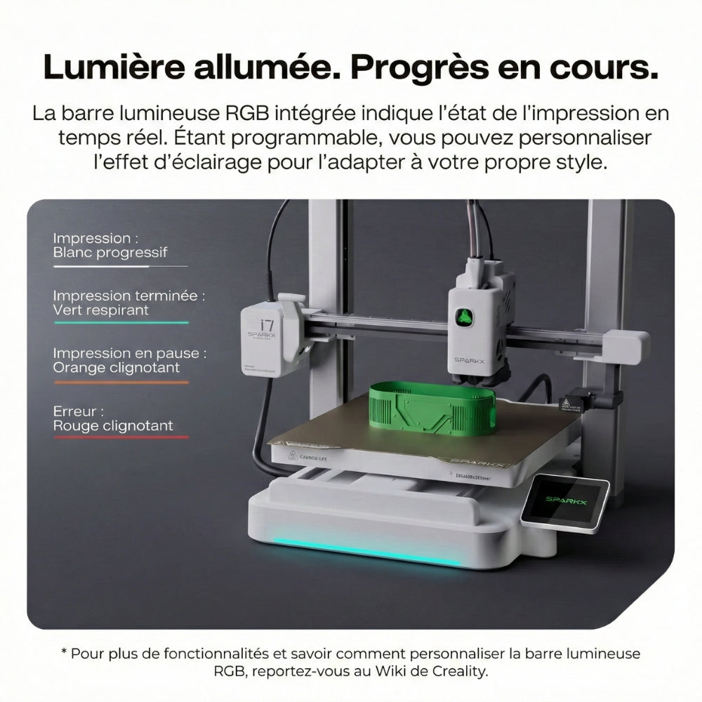 Pack Starter - Creality SPARKX i7 Color Combo + 1 Bobine Panchroma Offerte