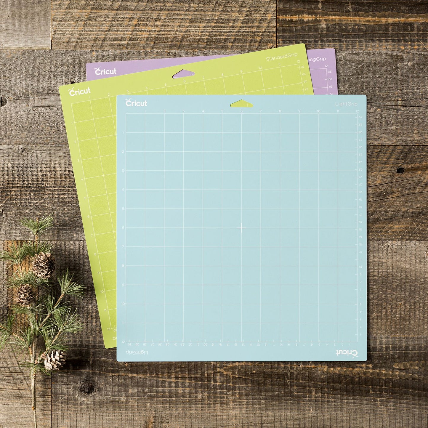 Cricut - Pack de Tapis de Découpe Strong/Standard/Light Grip (30x30cm)