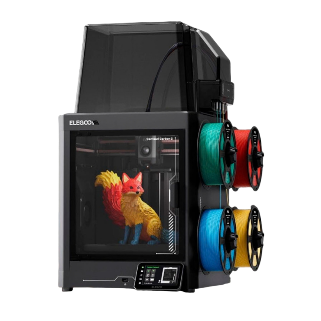 Elegoo - Mini Factory Centauri Carbon 2 Combo - Imprimante 3D avec Multicolore CC2 + CANVAS