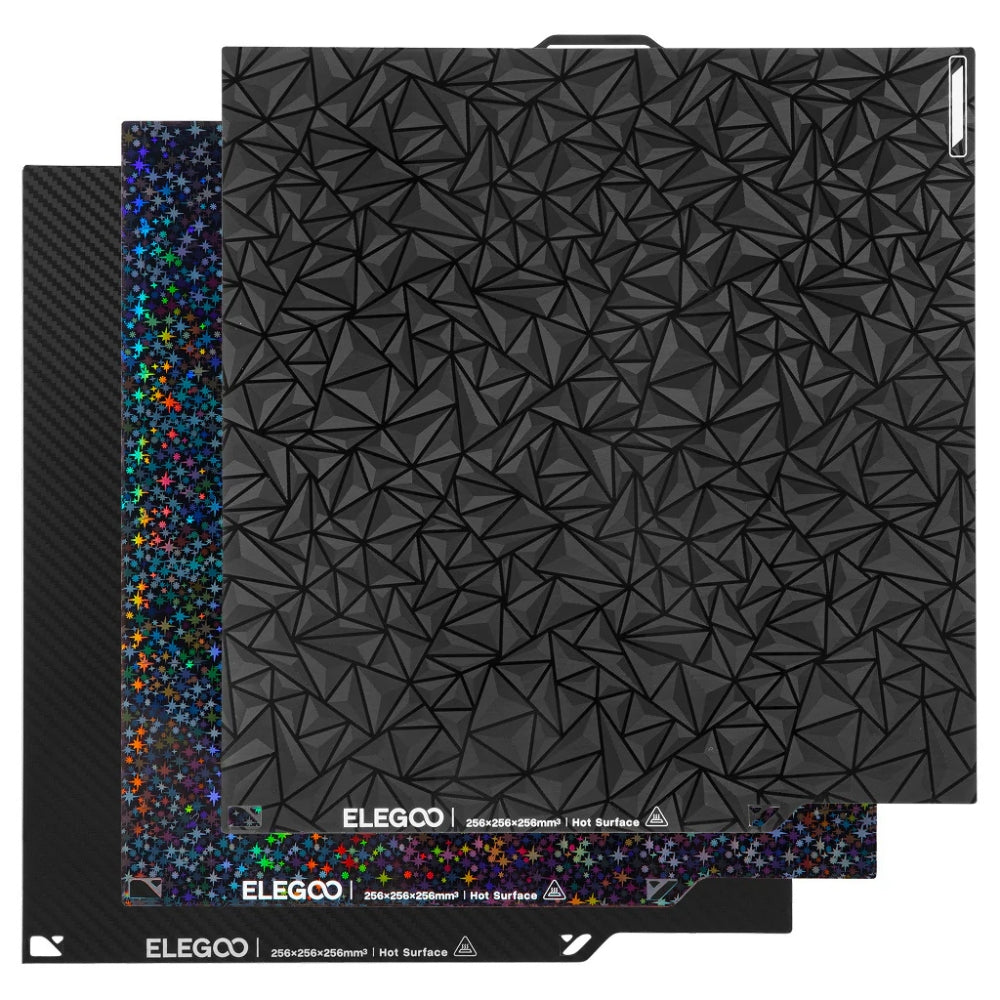 Elegoo - Centauri Carbon - Pack de plateau d'Impression Double Face (Dual-side Build Plate Pack) - 3 pcs