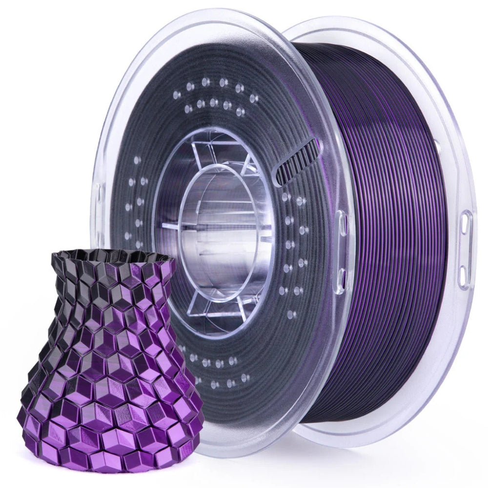 Elegoo - Silk PLA - Noire Violet (Black Purple) - 1,75 mm - 1 kg