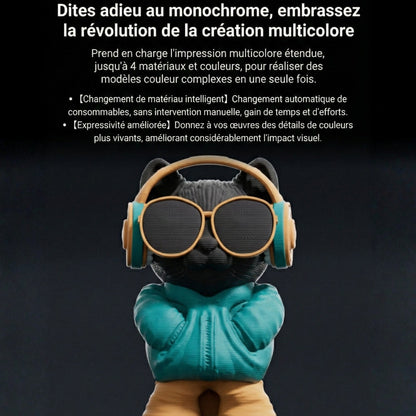 Elegoo - Centauri Carbon 2 Combo - Imprimante 3D avec Multicolore CC2 + CANVAS Entièrement Automatique