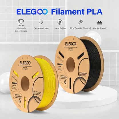 Elegoo - PLA - Bleu Ciel (Sky Blue) - 1,75 mm - 1 kg - RFID