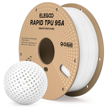 Elegoo - Rapid TPU 95A - Blanc (White) - 1,75mm - 1 kg